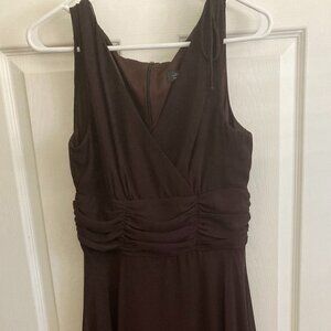 Dressbarn - brown size small swing dress